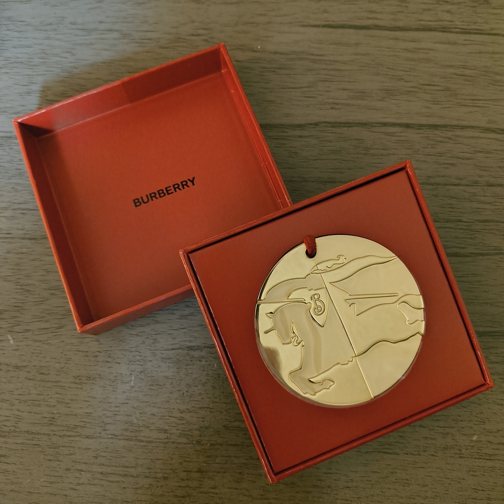 Burberry Gold Circular Pendant